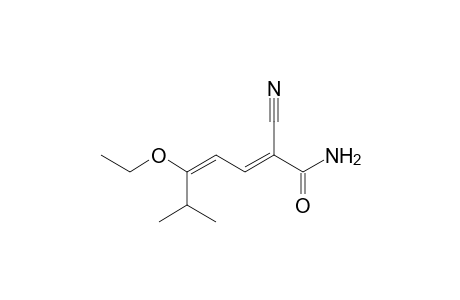 2-Cyano-5-ethoxy-6-methyl-2,4-heptadienamide