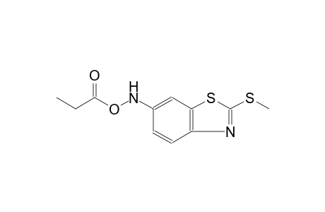 2-(methylsulfanyl)-6-[(propionyloxy)amino]-1,3-benzothiazole