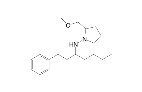 3-N-[2'-(Methoxymethyl)pyrrolidin-1'-yl]amino-2-methyl-1-phenylheptane