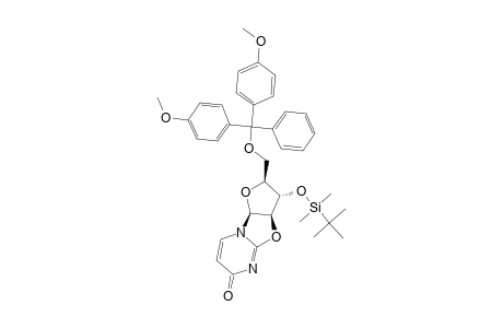 2,2'-ANHYDRO-1-(2'-DEOXY-3'-TERT.-BUTYLDIMETHYLSILYLOXY-5'-O-DIMETHOXYTRITYL-BETA-D-RIBOFURANOSYL)-URACIL