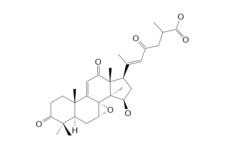 APPLANOXIDIC ACID E ; 15beta-HYDROXY-7alpha,8alpha-EPOXY-3,12,23-TRIOXO-5alpha-LANOSTA-9(11),20E-DIEN-26-OIC ACID