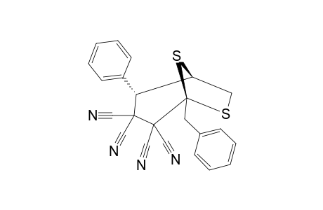 1-BENZYL-ENDO-4-PHENYL-2,2,3,3-TETRACYANO-7,8-DITHIABICYCLO-[3.2.1]-OCTANE
