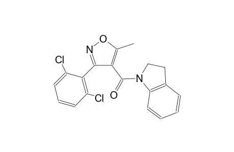 1-{[3-(2,6-dichlorophenyl)-5-methyl-4-isoxazolyl]carbonyl}indoline