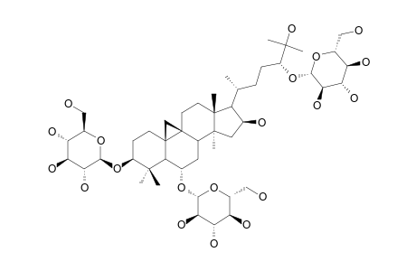 #4;TROJANOSIDE-D;3-O-BETA-D-GLUCOPYRANOSYL-6-O-BETA-D-GLUCOPYRANOSYL-24-O-BETA-D-GLUCOPYRANOSYL-3-BETA,6-ALPHA,16-BETA,(24S),25-PENTAHYDROXYCYCLOARTANE