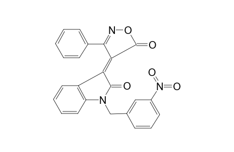 (4Z)-4-[1-[(3-nitrophenyl)methyl]-2-oxidanylidene-indol-3-ylidene]-3-phenyl-1,2-oxazol-5-one