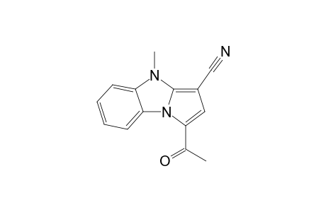 1-Acetyl-4-methyl-3-pyrrolo[1,2-a]benzimidazolecarbonitrile