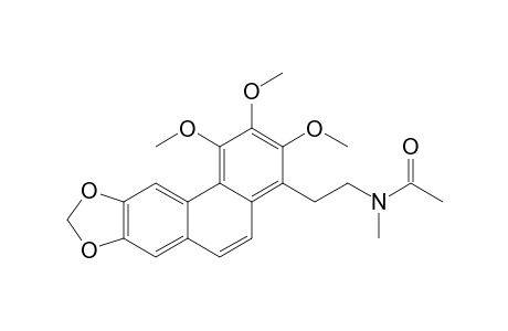 1-[.beta.-(N-Acetyl-N-Methyl-amino)ethyl]-2,3,4-trimethoxy-6,7-(methylenedioxy)-phenanthrene