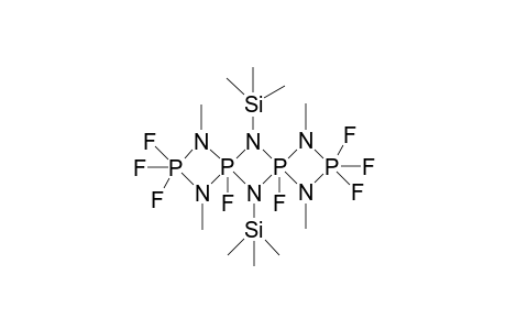 1,3,5,7,9,10-Hexaaza-2,4.lambda.5,6.lambda.5,8-tetraphosphadispiro[3.1.3.1]decane, 2,2,2,4,6,8,8,8-octafluoro-2,2,8,8-tetrahydro-1,3,7,9-tetramethyl-5, 11-bis(trimethylsilyl)-, stereoisomer