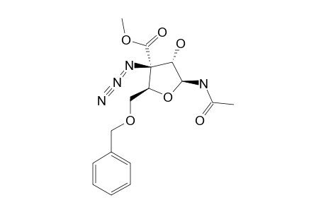 N-ACETYL-3-AZIDO-5-O-BENZYL-3-DEOXY-3-C-METHOXYCARBONYL-BETA-D-ERYTHRO-PENTOFURANOSYLAMINE