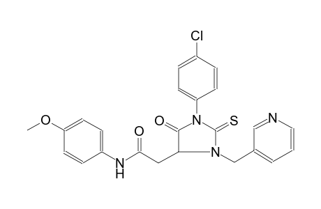 4-imidazolidineacetamide, 1-(4-chlorophenyl)-N-(4-methoxyphenyl)-5-oxo-3-(3-pyridinylmethyl)-2-thioxo-