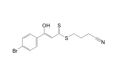 Benzenepropenedithioic acid, 4-bromo-.beta.-hydroxy-, 3-cyanopropyl ester