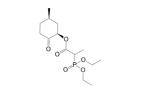 (1R,5R)-[5'-Methyl-2'-oxocyclohexyl]2-(diethoxyphosphoryl)propanoate