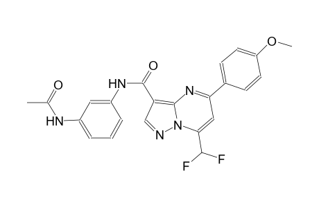 N-[3-(acetylamino)phenyl]-7-(difluoromethyl)-5-(4-methoxyphenyl)pyrazolo[1,5-a]pyrimidine-3-carboxamide