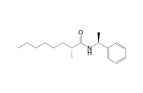 (2R)-2-methyl-N-[(1S)-1-phenylethyl]caprylamide