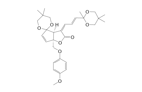 (3aS*,6aS*) [(Z)-[3-(2,5,5-Trimethyl-[1,3]dioxan-2-yl)-(E)-allylidene]-6a-(4-methoxyphenoxy-methyl)-5',5'-dimethyl-3a,6a-dihydrospiro [4H-cyclopenta[b]furan-4,2'-[1.3] dioxan]-2-(3H)-one