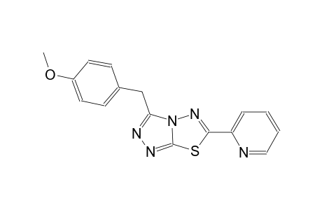 3-(4-methoxybenzyl)-6-(2-pyridinyl)[1,2,4]triazolo[3,4-b][1,3,4]thiadiazole