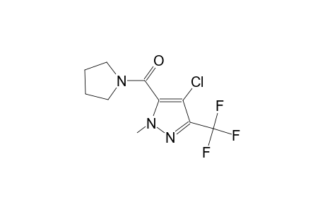 4-chloro-1-methyl-5-(1-pyrrolidinylcarbonyl)-3-(trifluoromethyl)-1H-pyrazole
