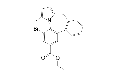 Ethyl 4-bromo-6-methyl-9H-dibenzo[d,f]pyrrolo[1,2-a]azepine-2-carboxylate