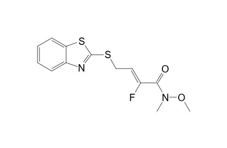 (Z)-4-(BENZO-[D]-THIAZOL-2-YL-THIO)-2-FLUORO-N-METHOXY-N-METHYLBUT-2-ENAMIDE