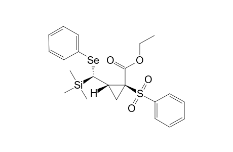 ETHYL-R-1-(BENZENESULFONYL)-C-2-[(PHENYLSELENO)-(TRIMETHYLSILYL)-METHYL]-1-CYCLOPROPANECARBOXYLATE