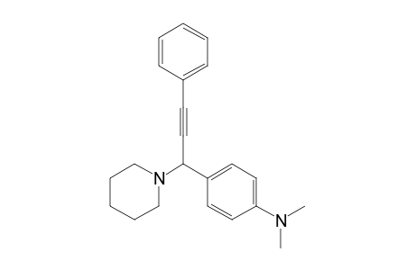 N,N-Dimethyl-4-(3-phenyl-1-(piperidin-1-yl)prop-2-yn-1-yl)aniline