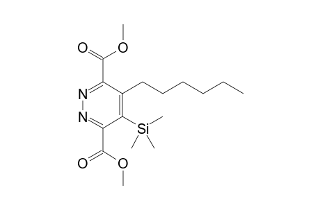 Dimethyl 4-hexyl-5-(trimethylsilyl)pyridazine-3,6-dicarboxylate