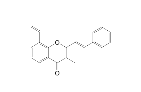 8-(Propenyl)-3-methyl-2-styryl-4H-benzopyran-4-one