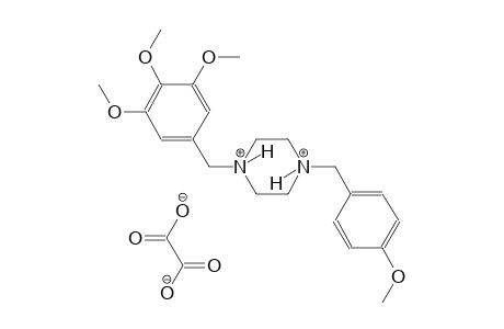 1-(4-methoxybenzyl)-4-(3,4,5-trimethoxybenzyl)piperazinediium oxalate