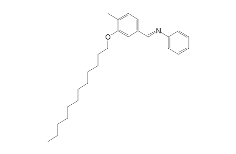 (E)-N-(3-(dodecyloxy)-4-methylbenzylidene)aniline