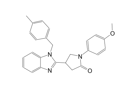 1-(4-methoxyphenyl)-4-[1-(4-methylbenzyl)-1H-benzimidazol-2-yl]-2-pyrrolidinone