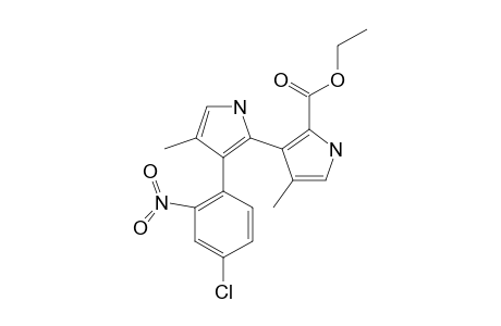 ETHYL-4-METHYL-3-[2-(3-(4-CHLORO-2-NITROPHENYL)-4-METHYL-1H-PYRROLYL]-1H-PYRROLE-2-CARBOXYLATE