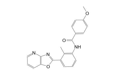 benzamide, 4-methoxy-N-(2-methyl-3-oxazolo[4,5-b]pyridin-2-ylphenyl)-