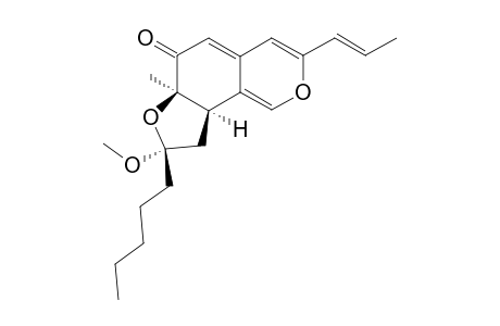 MONAPURONE-C;(6AR,8R,9AR)-8-METHOXY-6A-METHYL-8-PENTYL-3-[(E)-PROP-1-ENYL]-6A,8,9,9A-TETRAHYDRO-6H-FURO-[2,3-H]-ISOCHROMEN-6-ONE