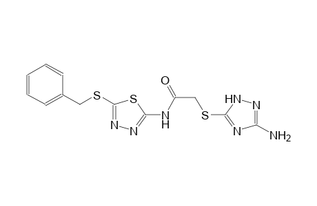 acetamide, 2-[(3-amino-1H-1,2,4-triazol-5-yl)thio]-N-[5-[(phenylmethyl)thio]-1,3,4-thiadiazol-2-yl]-
