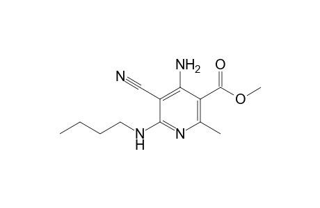 4-Amino-5-cyano-2-methyl-6-butylamino-nicotinic acid methyl ester