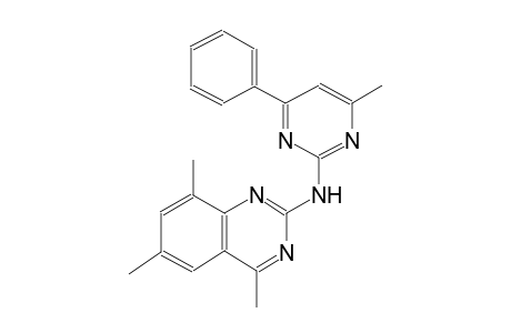 (4-Methyl-6-phenylpyrimidin-2-yl)(4,6,8-trimethylquinazolin-2-yl)amine