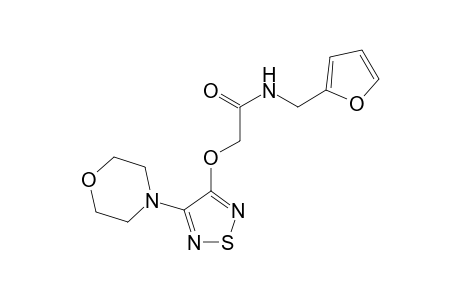 Acetamide, N-furan-2-ylmethyl-2-(4-morpholin-4-yl-[1,2,5]thiadiazol-3-yloxy)-