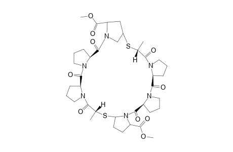 DIMETHYL-(3S,9S,15R,17S,19S,22S,28S,34R,36S,38S)-15,34-DIMETHYL-2,8,14,21,27,33-HEXAOXO-16,35-DITHIA-1,7,13,20,26,32-HEXAAZAHEPTACYCLO-[34.2.1.1^1