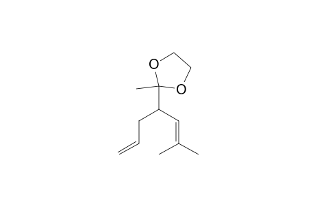 1,3-Dioxolane, 2-methyl-2-[3-methyl-1-(2-propenyl)-2-butenyl]-, (.+-.)-