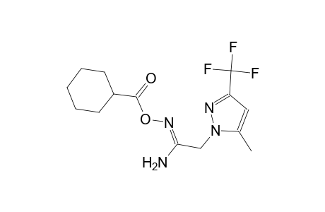 (1Z)-N'-[(cyclohexylcarbonyl)oxy]-2-[5-methyl-3-(trifluoromethyl)-1H-pyrazol-1-yl]ethanimidamide