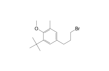 3-(4-Methoxy-3-tert-butyl-5-methylphenyl)-1-bromo-propane