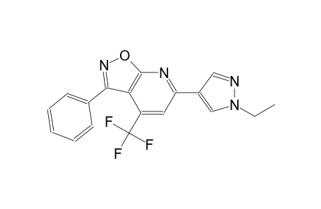 isoxazolo[5,4-b]pyridine, 6-(1-ethyl-1H-pyrazol-4-yl)-3-phenyl-4-(trifluoromethyl)-