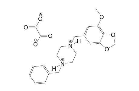 1-benzyl-4-[(7-methoxy-1,3-benzodioxol-5-yl)methyl]piperazinediium oxalate