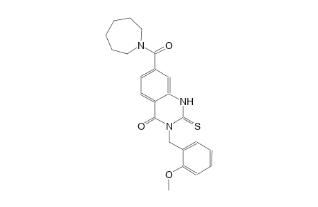 4(1H)-quinazolinone, 7-[(hexahydro-1H-azepin-1-yl)carbonyl]-2,3-dihydro-3-[(2-methoxyphenyl)methyl]-2-thioxo-
