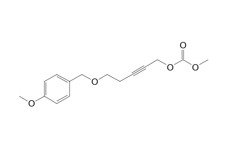 5-(4-Methoxybenzyloxy)-1-methoxycarbonyloxy-2-pentyne