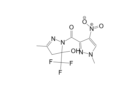 3-methyl-1-[(1-methyl-4-nitro-1H-pyrazol-3-yl)carbonyl]-5-(trifluoromethyl)-4,5-dihydro-1H-pyrazol-5-ol