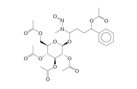 [4-Carboxymethyl-4-phenyl-1-(N-nitroso-methylamino)-but-1-yl]-2,3,4,6-tetra-O-acetyl-b-d-glucopyranoside