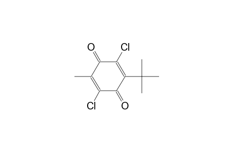 2-tert-butyl-3,6-dichloro-5-methylbenzo-1,4-quinone