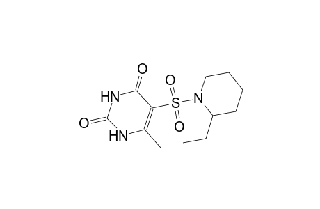 2,4(1H,3H)-pyrimidinedione, 5-[(2-ethyl-1-piperidinyl)sulfonyl]-6-methyl-