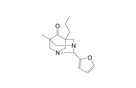 2-(2-furyl)-5-methyl-7-propyl-1,3-diazatricyclo[3.3.1.1~3,7~]decan-6-one